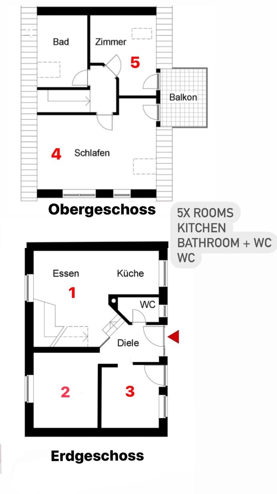 Nisay Home - City House - Central Location - 5 Rooms Ludwigsburg Exterior foto